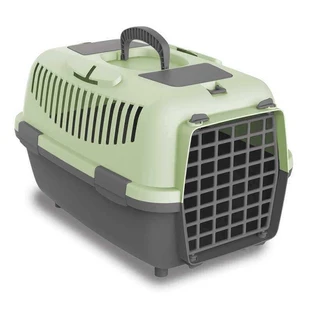 Petmax (Петмакс) Nomade 3 Plastic Door - Переноска для собак весом до 12 кг с пластиковой дверью; 61х40х38 см (Зеленый)
