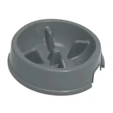 Petmax (Петмакс) Slow Food Bowl – Миска-лабиринт для медленного кормления собак; 1,5 л (Тёмно-серый)