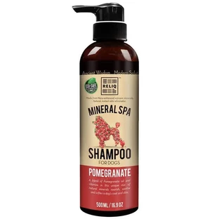 Reliq (Релік) Mineral Spa Pomegranate Shampoo - Шампунь з екстрактом гранату для відновлення і зволоження шерсті собак і котів; 500 мл