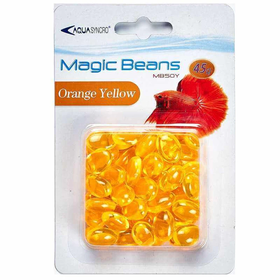Resun (Ресан) MagicBeans - Цветные камни для декора аквариума; MB50 (Желтый): цены и характеристики