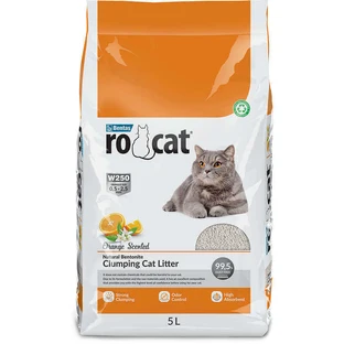 RoCat (РоКет) Cat Litter Orange - Бентонітовий наповнювач для котячого туалету з ароматом цитрусових; 5 л / 4,3 кг