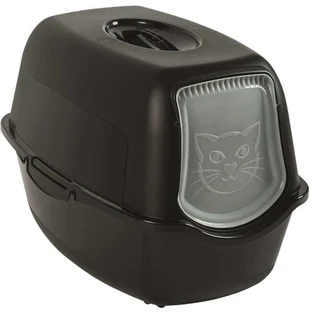 Rotho MyPet (Рото МайПет) Cat Toilet Bailey ECO – Закритий туалет для котів з фільтром; 56х40х39 см (Чорний / Чорний)
