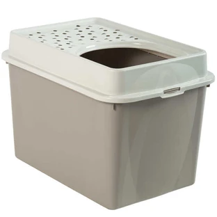 Rotho MyPet (Рото МайПет) Cat Toilet Berty ECO – Закрытый туалет для котов с верхним входом; 57х39х40 см (Капучино)
