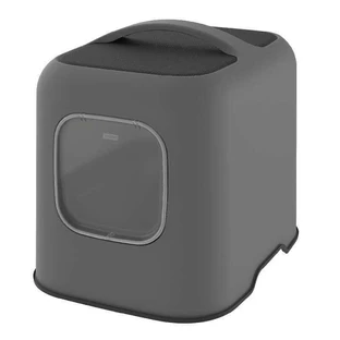 Rotho MyPet (Рото МайПет) Cat Toilet Biala ECO – Закритий туалет для котів з фільтром та совком у комплекті; 51х38.5х44 см (Антрацит)