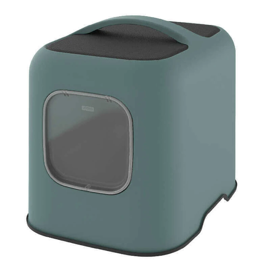 Rotho MyPet (Рото МайПет) Cat Toilet Biala ECO – Закритий туалет для котів з фільтром та совком у комплекті; 51х38.5х44 см (Зелений): ціни та характеристики