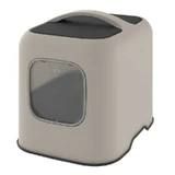Rotho MyPet (Рото МайПет) Cat Toilet Biala ECO – Закритий туалет для котів з фільтром та совком у комплекті; 51х38.5х44 см (Капучино)