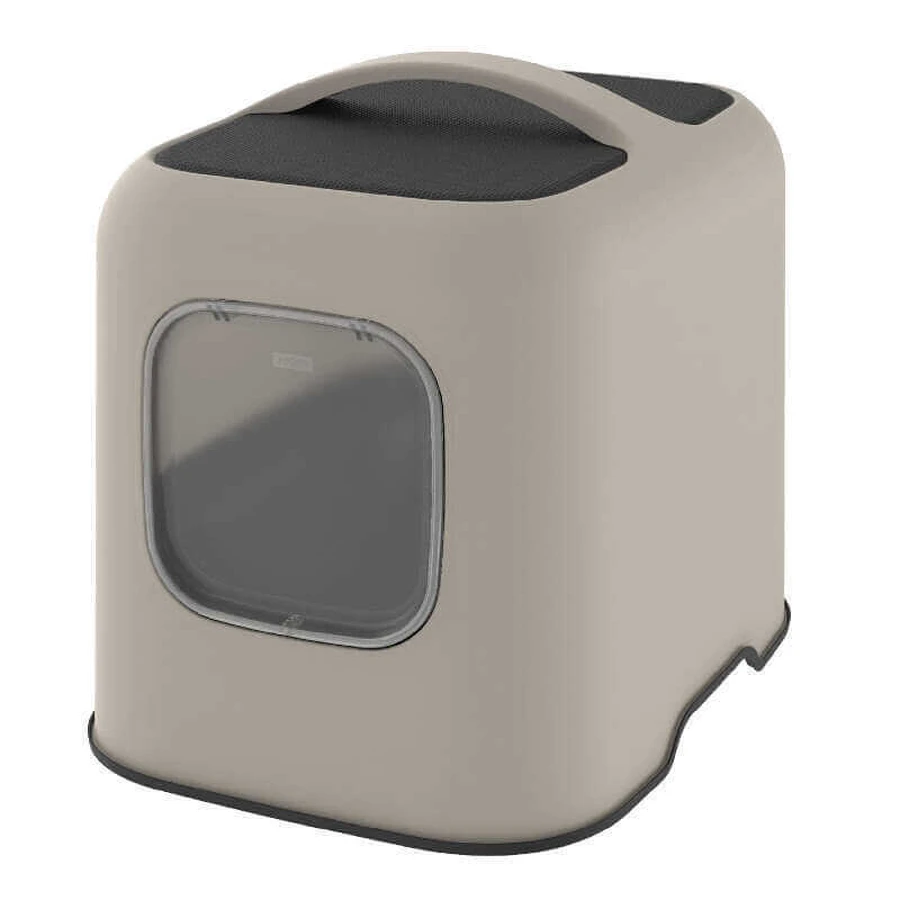 Rotho MyPet (Рото МайПет) Cat Toilet Biala ECO – Закритий туалет для котів з фільтром та совком у комплекті; 51х38.5х44 см (Капучино): ціни та характеристики