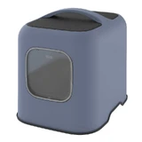 Rotho MyPet (Рото МайПет) Cat Toilet Biala ECO – Закритий туалет для котів з фільтром та совком у комплекті; 51х38.5х44 см (Синій)