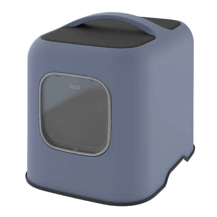 Rotho MyPet (Рото МайПет) Cat Toilet Biala ECO – Закритий туалет для котів з фільтром та совком у комплекті; 51х38.5х44 см (Синій): ціни та характеристики