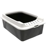 Rotho MyPet (Рото МайПет) Cat Toilet Bonnie ECO – Відкритий туалет для котів з рамкою; 57х39х21 см (Чорний)