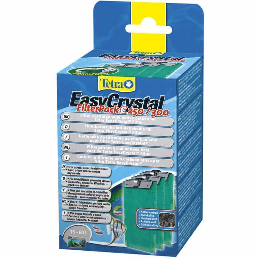 Tetra (Тетра) EasyCrystal Filter Pack 250/300 - Вкладиш для фільтрів EasyCrystal c вугільним наповнювачем; 3 шт./уп.: ціни та характеристики