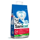 Sanicat (Саникет) 7 Days Freshness Aloe Vera Cat Litter – Минеральный впитывающий наполнитель с ароматом алоэ вера для кошачьего туалета; 4 л / 2,7 кг
