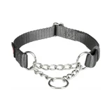 Trixie (Тріксі) Premium Stop-the-pull Collar - Нашийник для собак з металевим ланцюжком; S-M (Графітовий)