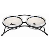 Trixie Eat on Feet Bowl Set - Миски керамические на металлической подставке для собак и кошек; 2х250 мл