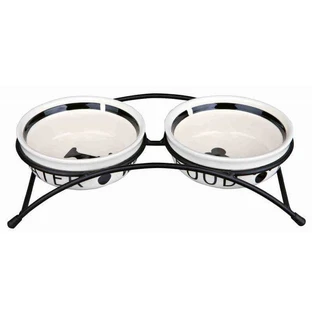 Trixie Eat on Feet Bowl Set - Миски керамические на металлической подставке для собак и кошек; 2х250 мл