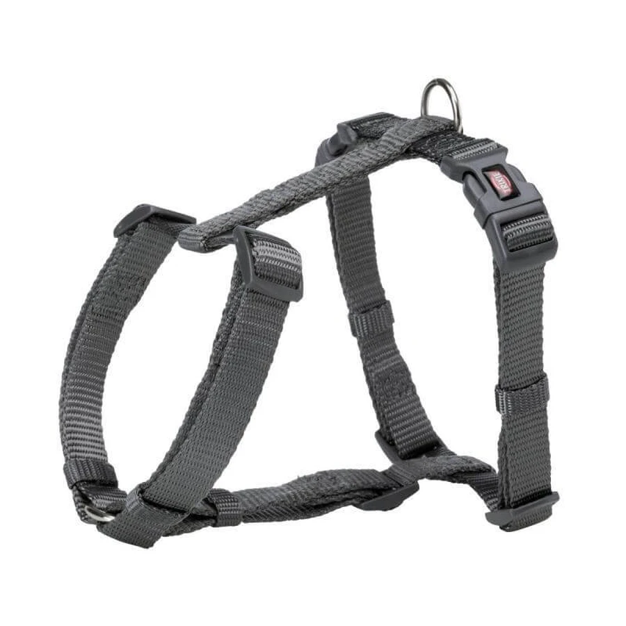 Trixie (Трикси) Premium H-Harness - Шлея нейлоновая H-образная для собак; S-M/42-60 см (Графитовый): цены и характеристики