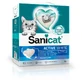 Sanicat (Саникет) Active White Cat Litter – Белый бентонитовый ультракомкующийся наполнитель без запаха для кошачьего туалета; 6 л / 5,25 кг