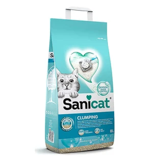 Sanicat (Санікет) Clumping Marseille Soap Cat Litter – Бентонітовий наповнювач, що утворює грудки, з ароматом марсельського мила для котячого туалету; 8 л / 6,9 кг