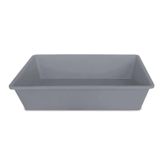 Stefanplast (Стефанпласт) Litter Tray - Туалет відкритий для котів; 40x30x10 см (Сірий)