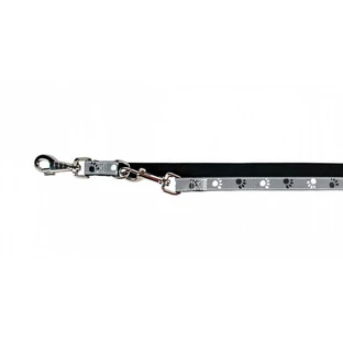 Trixie (Тріксі) Silver Reflect Adjustable Leash - Повідець-перестібка зі світло-відбиваючими елементами; 2,0х200 см (Сірий)