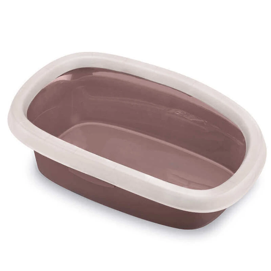 Stefanplast (Стефанпласт) Sprint 20 - Туалет для котів з високими бортами; 58х39х17 см (Коричнево-рожевий): ціни та характеристики