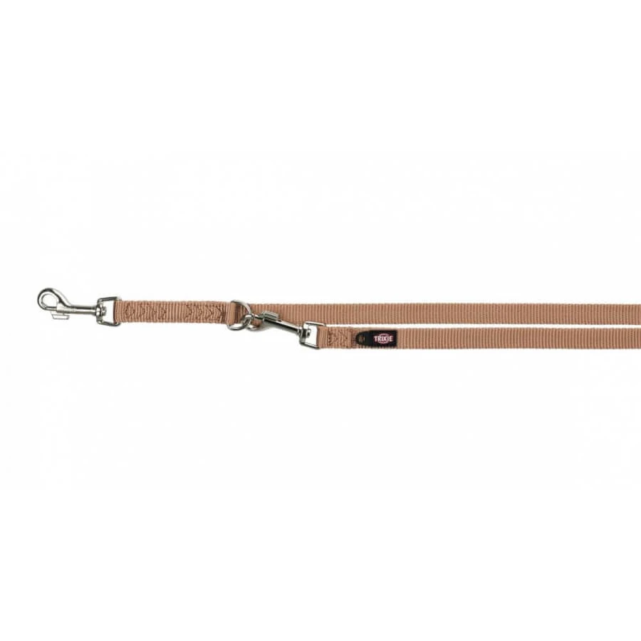 Trixie (Трикси) Premium Adjustable Leash 3 stage - Поводок-перестежка для собак c 3-мя этапами регулировки; 1,5х200 см (Карамельный): цены и характеристики