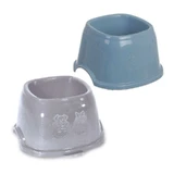 Stefanplast (Стефанпласт) Break 9 Кокер - Миска пластикова для пухнастих котів і собак з висячими вухами; 700 мл (Сірий / Металево-синій)