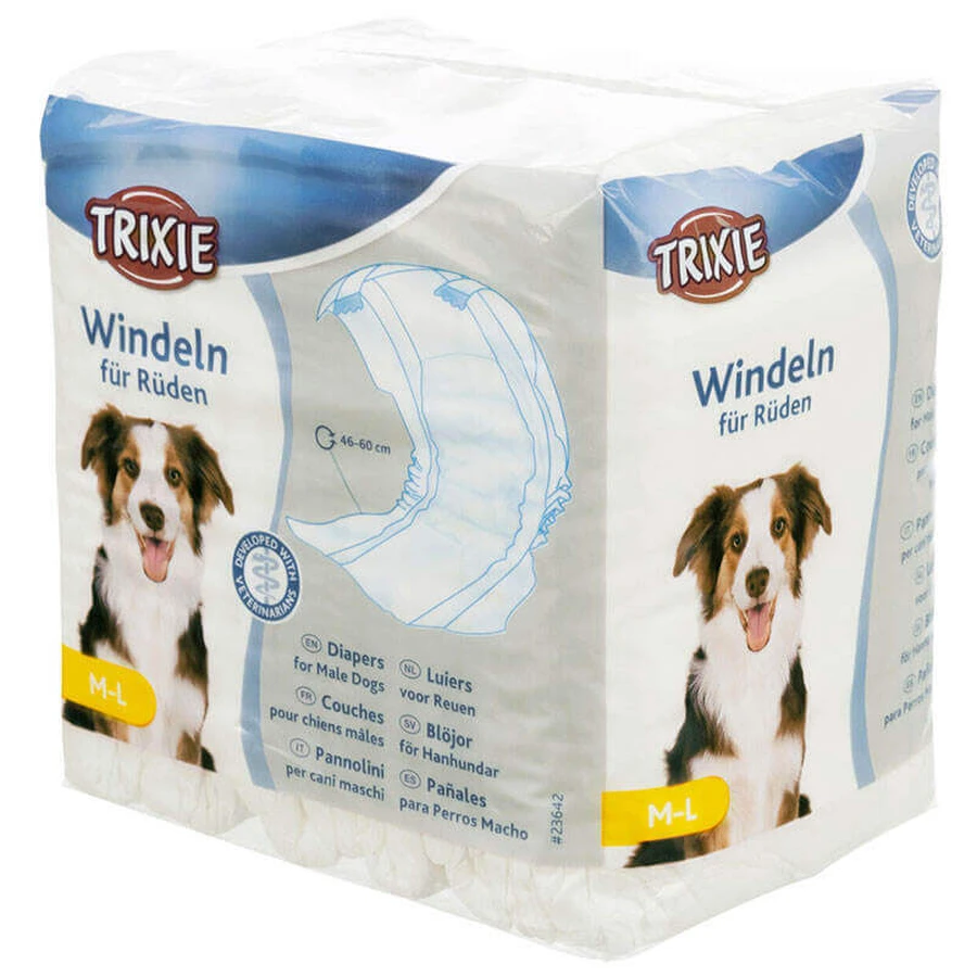 Trixie (Трикси) Подгузники гигиенические для кобелей; 46-60 см: цены и характеристики