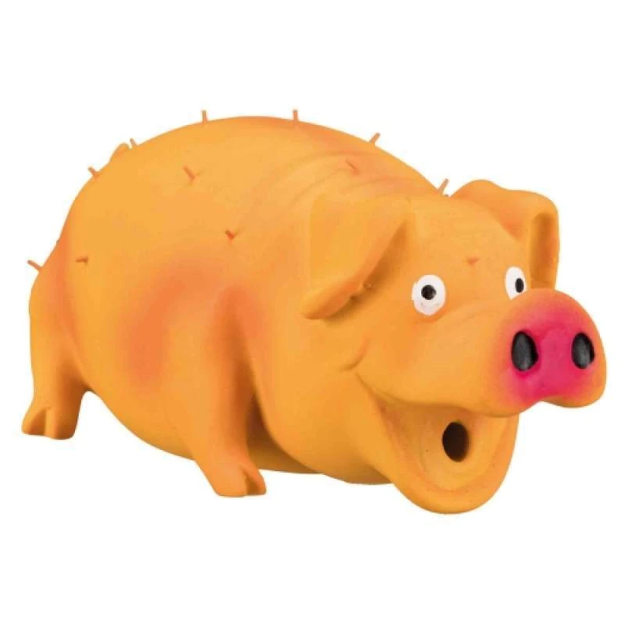 Trixie (Тріксі) Bristle Pig - Іграшка Свинка з щетиною для собак, з пищалкою; 21 см (Кольори в асортименті): ціни та характеристики