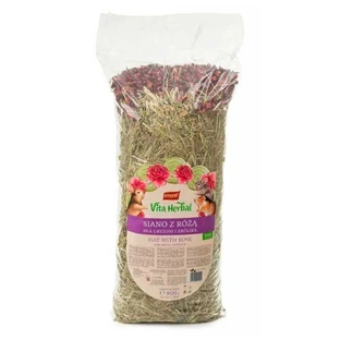 Vitapol Vita Herbal - Сіно з пелюстками троянд для гризунів; 800 г