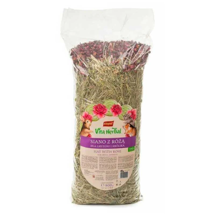 Vitapol Vita Herbal - Сіно з пелюстками троянд для гризунів; 800 г: ціни та характеристики