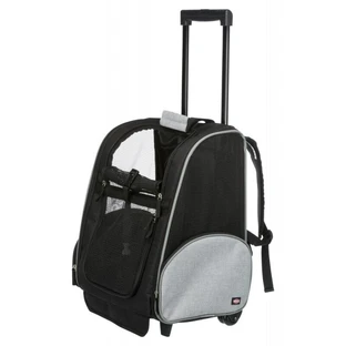 Trixie (Тріксі) Tbag Trolley – Сумка-рюкзак для собак, котів і інших маленьких тварин вагою до 6 кг; 32х25х45 см (Чорний / Сірий)