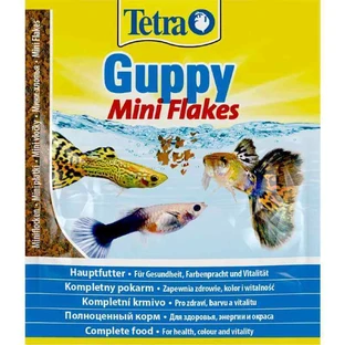 Tetra (Тетра) Guppy Mini Flakes - Корм для рыбок-гуппи и пецилий; 12 г