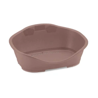 Stefanplast (Стефанпласт) Sleeper - Пластиковий лежак для собак і котів; 69х49х28 см (Коричнево-рожевий)