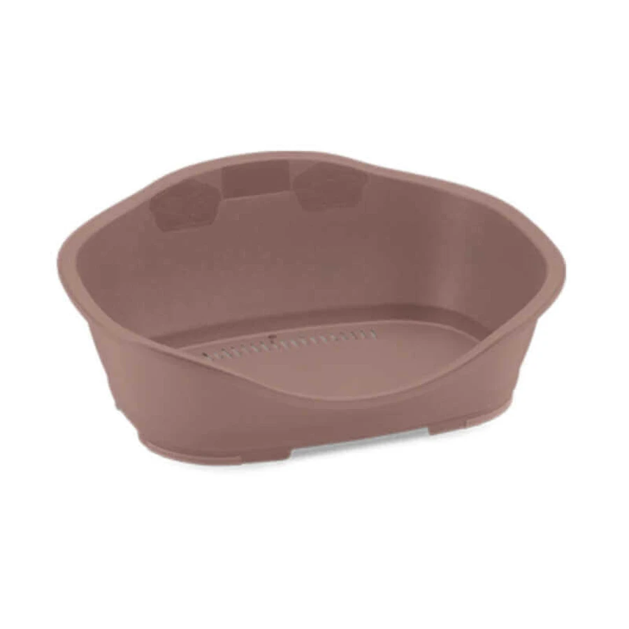 Stefanplast (Стефанпласт) Sleeper - Пластиковий лежак для собак і котів; 69х49х28 см (Коричнево-рожевий): ціни та характеристики