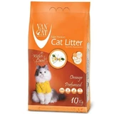 VanCat (ВанКет) Cat Litter Orange - Бентонітовий наповнювач для котячого туалету з ароматом апельсина; 10 кг
