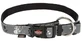 Trixie (Тріксі) Silver Reflect Collar - Нашийник для собак світло відбиваючий з лапками; M-L (Сірий)