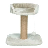 Trixie (Трикси) Mica - Когтеточка с лежанкой и столбиком для кошек; 45х35х46 см (Светло-серый)