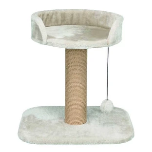 Trixie (Трикси) Mica - Когтеточка с лежанкой и столбиком для кошек; 45х35х46 см (Светло-серый)