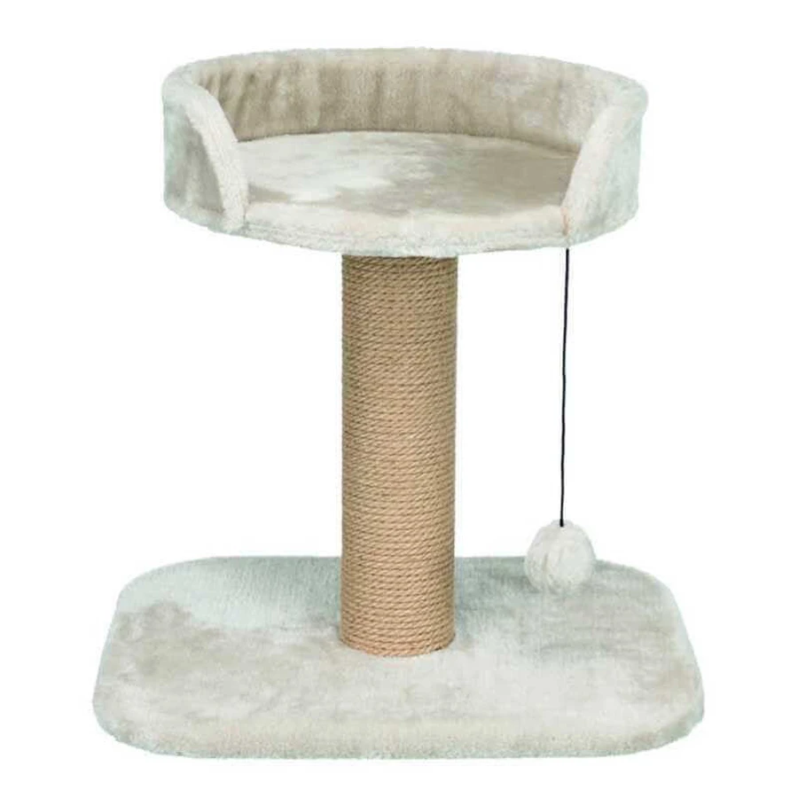 Trixie (Трикси) Mica - Дряпка з лежанкою і стовпчиком для котів; 45х35х46 см (Світло-сірий): ціни та характеристики