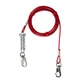 Trixie (Тріксі) Tie Out Cable - Трос для прив'язі з амортизатором і карабінами; 5 м (Червоний)