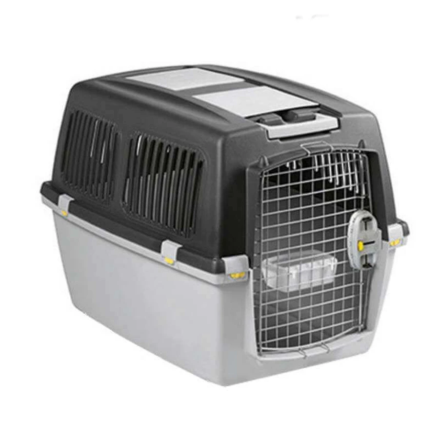 Stefanplast (Стефанпласт) Gulliver 5 IATA with metal door - Переноска для животных весом до 30 кг с металлической дверью; 81х61х60 см (Серый): цены и характеристики