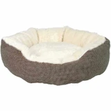 Trixie (Трикси) Yuma Bed - Круглый лежак с меха для кошек и собак мелких пород; 45 см (Коричневый)