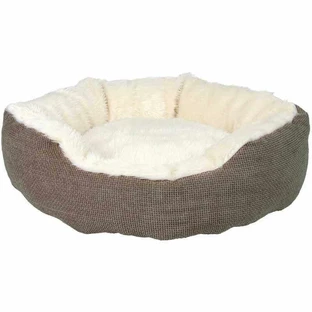 Trixie (Тріксі) Yuma Bed - Круглий лежак з хутра для котів і собак малих порід; 45 см (Коричневий)