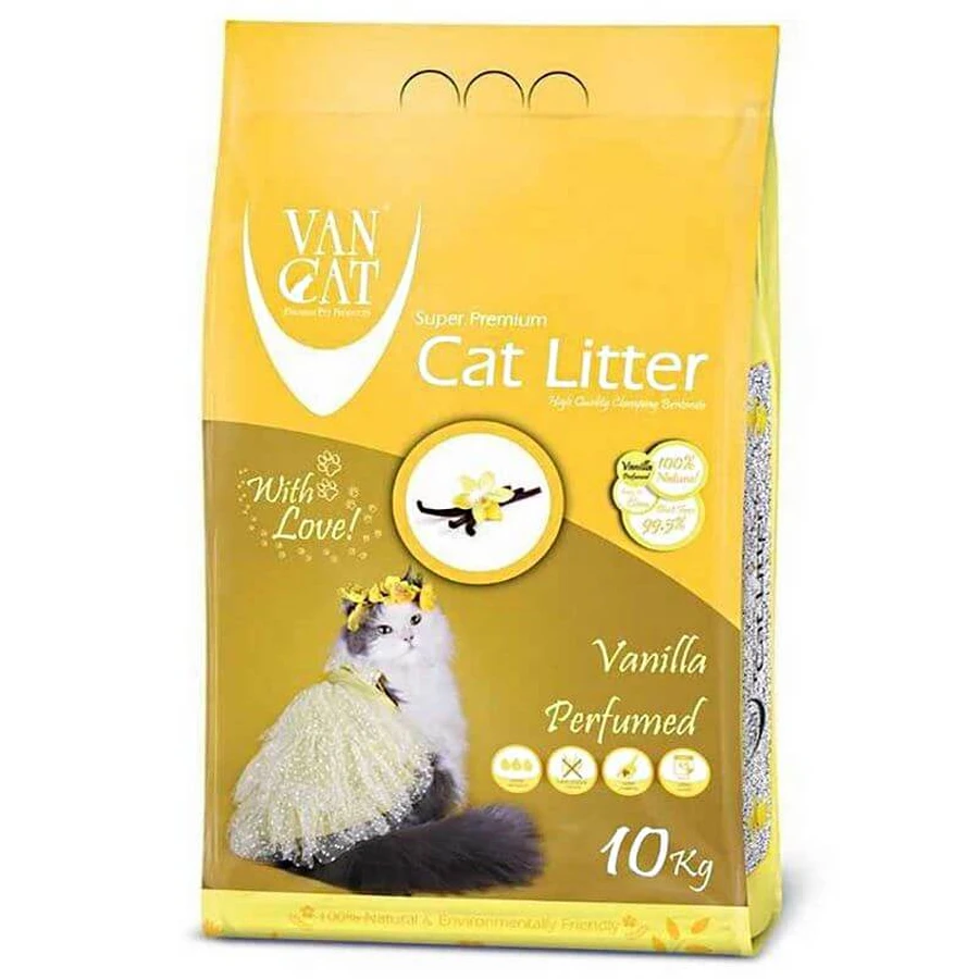 VanCat (ВанКет) Cat Litter Vanilla - Бентонітовий наповнювач для котячого туалету з ароматом ванілі; 10 кг: ціни та характеристики