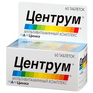Центрум от а до цинка табл. п/плен. оболочкой №60