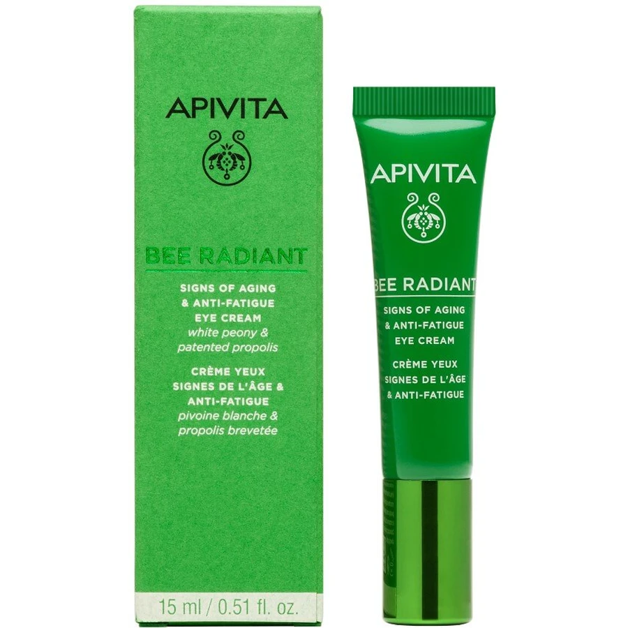 Apivita Bee Radiant крем для кожи вокруг глаз для защиты от признаков старения и следов усталости, 15 мл: цены и характеристики