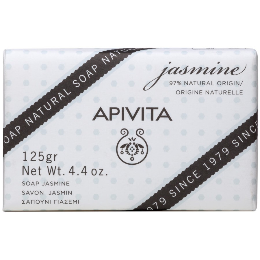 Тверде мило Apivita з жасмином, 125 г: ціни та характеристики