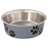 Trixie (Трикси) Stainless Steel Bowl - Миска металлическая с пластиковым покрытием; 300 мл