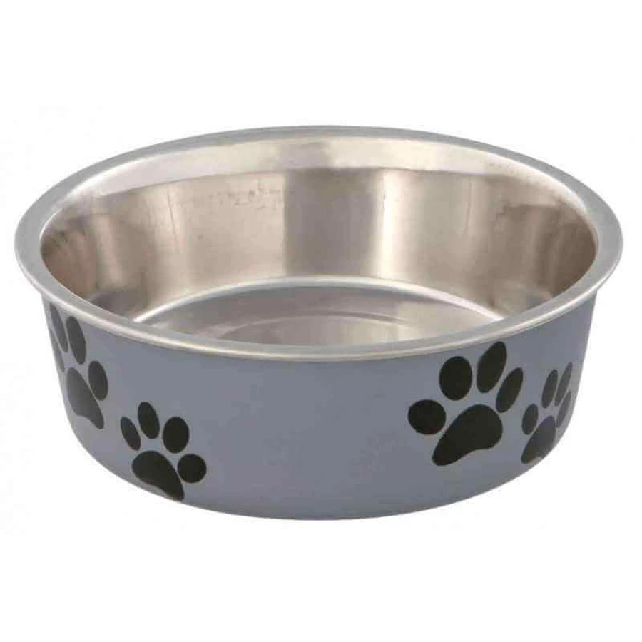 Trixie (Тріксі) Stainless Steel Bowl - Миска металева з пластиковим покриттям; 300 мл: ціни та характеристики